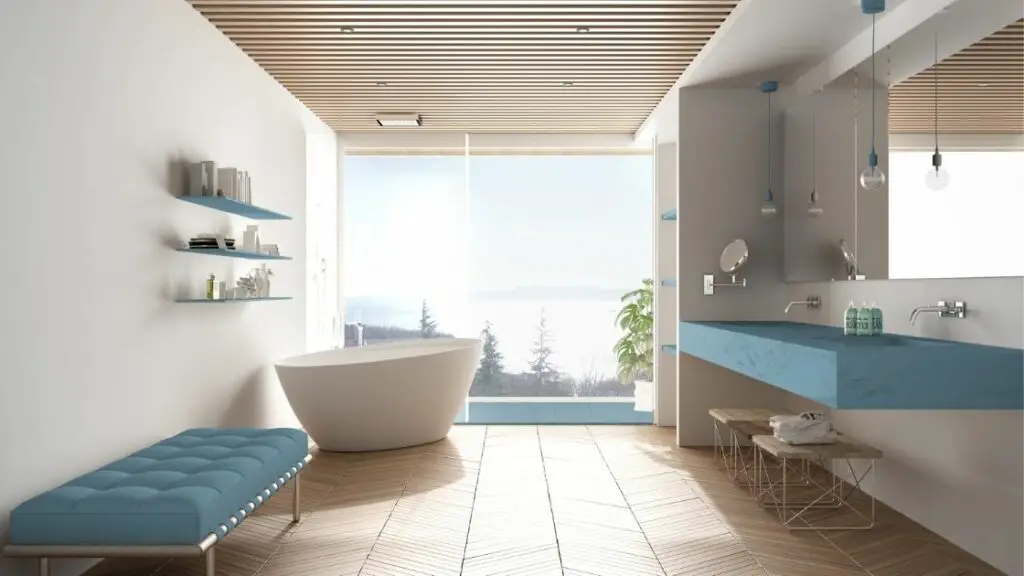 Light Blue Bathroom Vanity