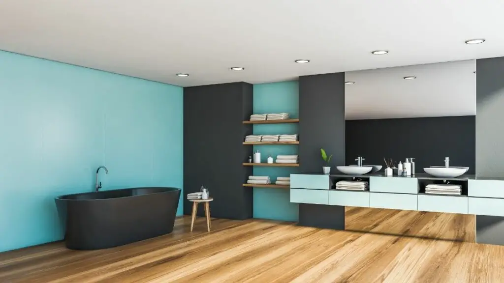 Powder Blue Bathroom Vanity