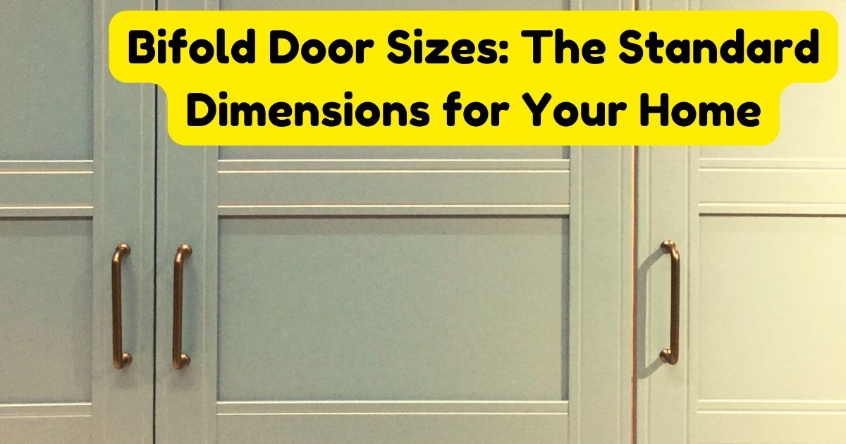 Bifold Door Sizes The Standard Dimensions for Your Home Home Decor Chat