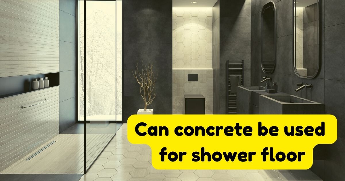 Can concrete be used for shower floor Home Decor Chat
