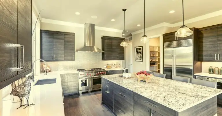 Gray Cabinets and White Countertops