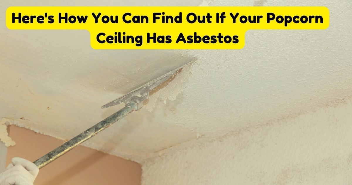 Here's How You Can Find Out If Your Popcorn Ceiling Has Asbestos Home Decor Chat
