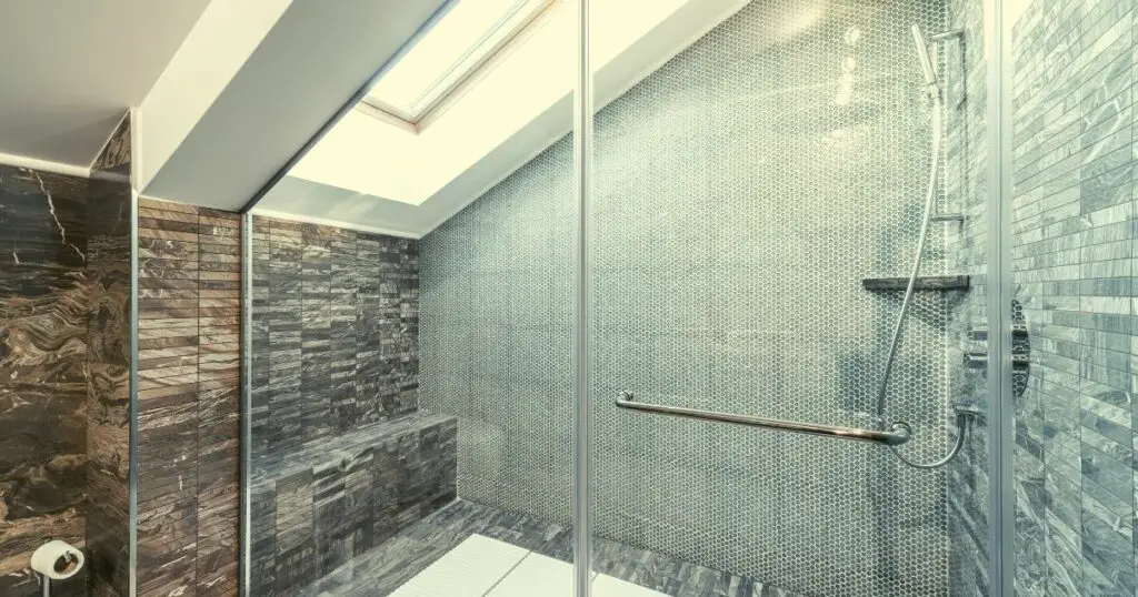 Peaceful cave shower