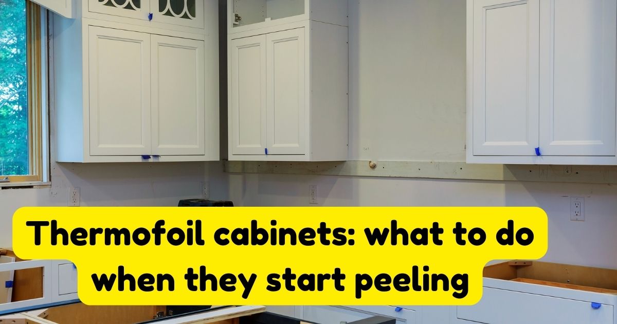 Thermofoil what to do when they start peeling Home Decor Chat