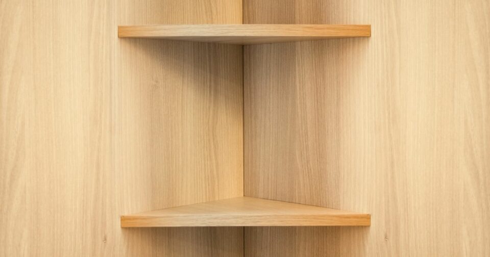 How to put shelves in a corner without ruining your walls Home Decor Chat