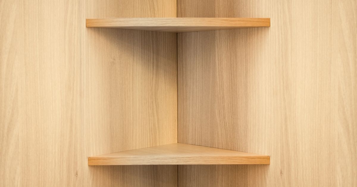 How to put shelves in a corner without ruining your walls Home Decor Chat