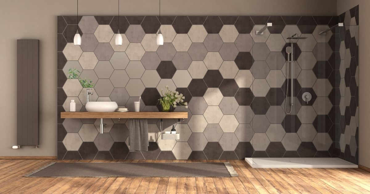 Create a Unique Look in Your Shower with Hexagon Tiles