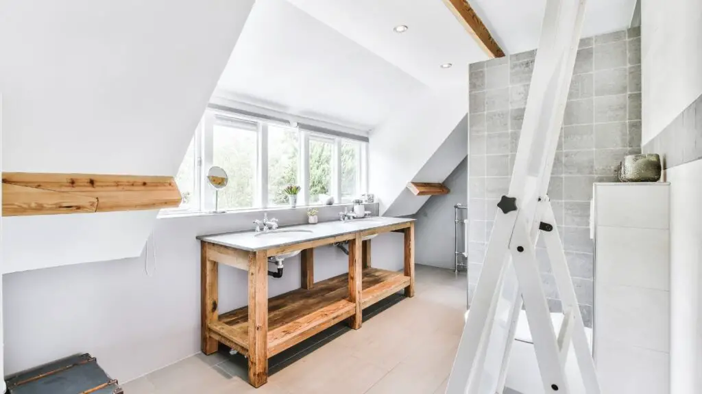 How to Use Attic Bathroom Sloped Ceilings to Your Advantage