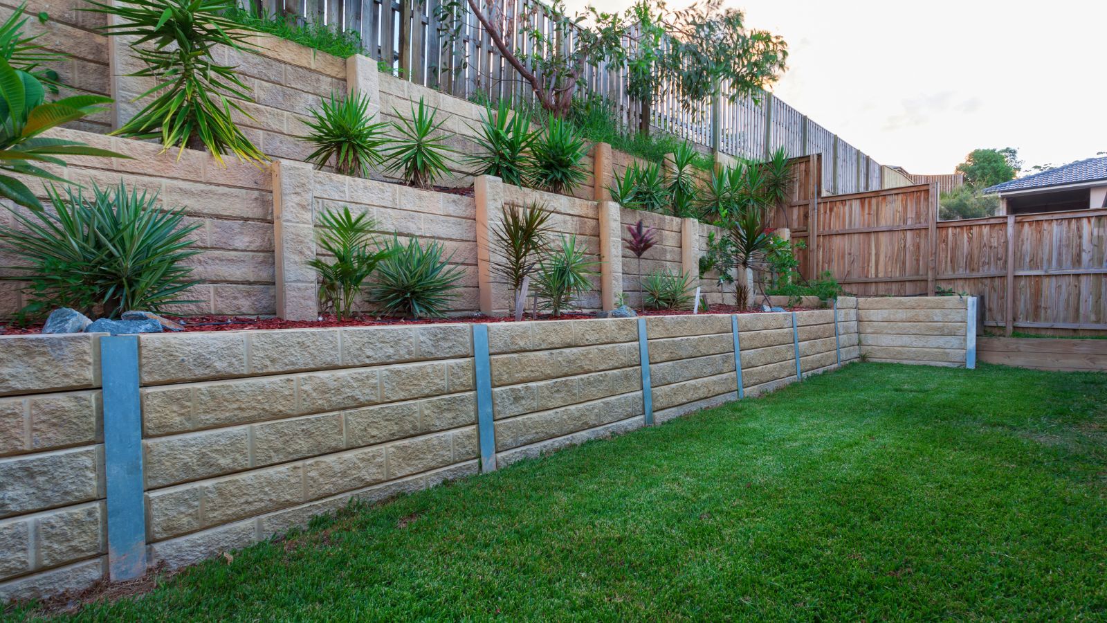 A retaining wall doesn't have to be big and ugly! 