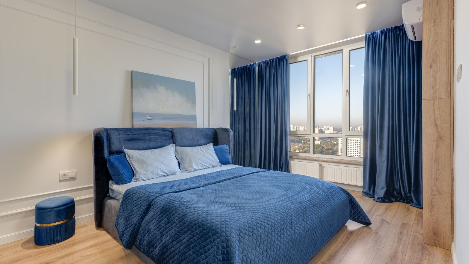 where to put bed in room with windows