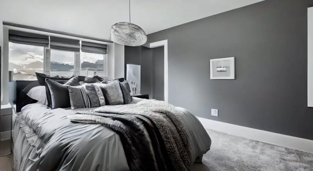 Gray and White Bedroom