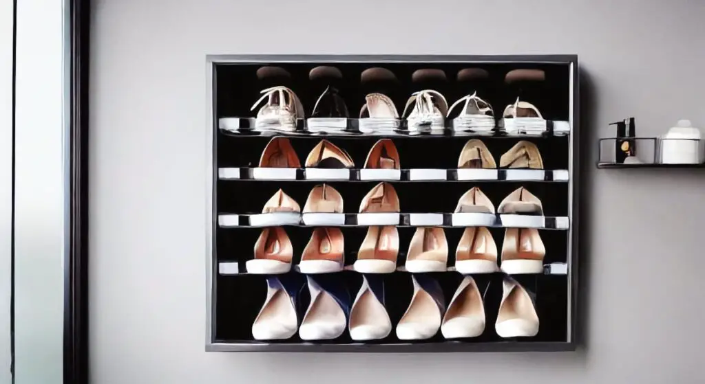 Shoe Organizer In the Bathroom