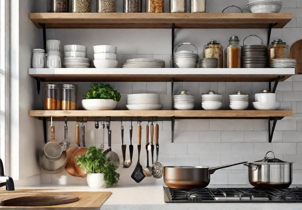 A modern kitchen with white cabinets and countertops