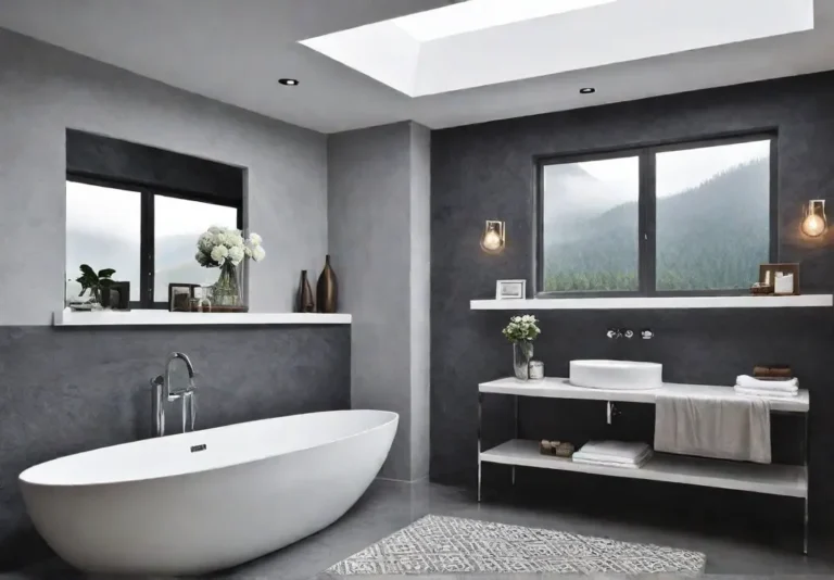 Cozy bathroom with a fresh coat of paint highlighting the beauty offeat