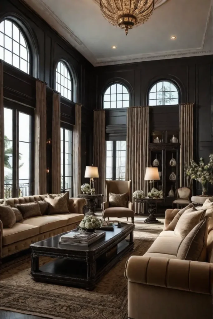 Formal and traditional living room
